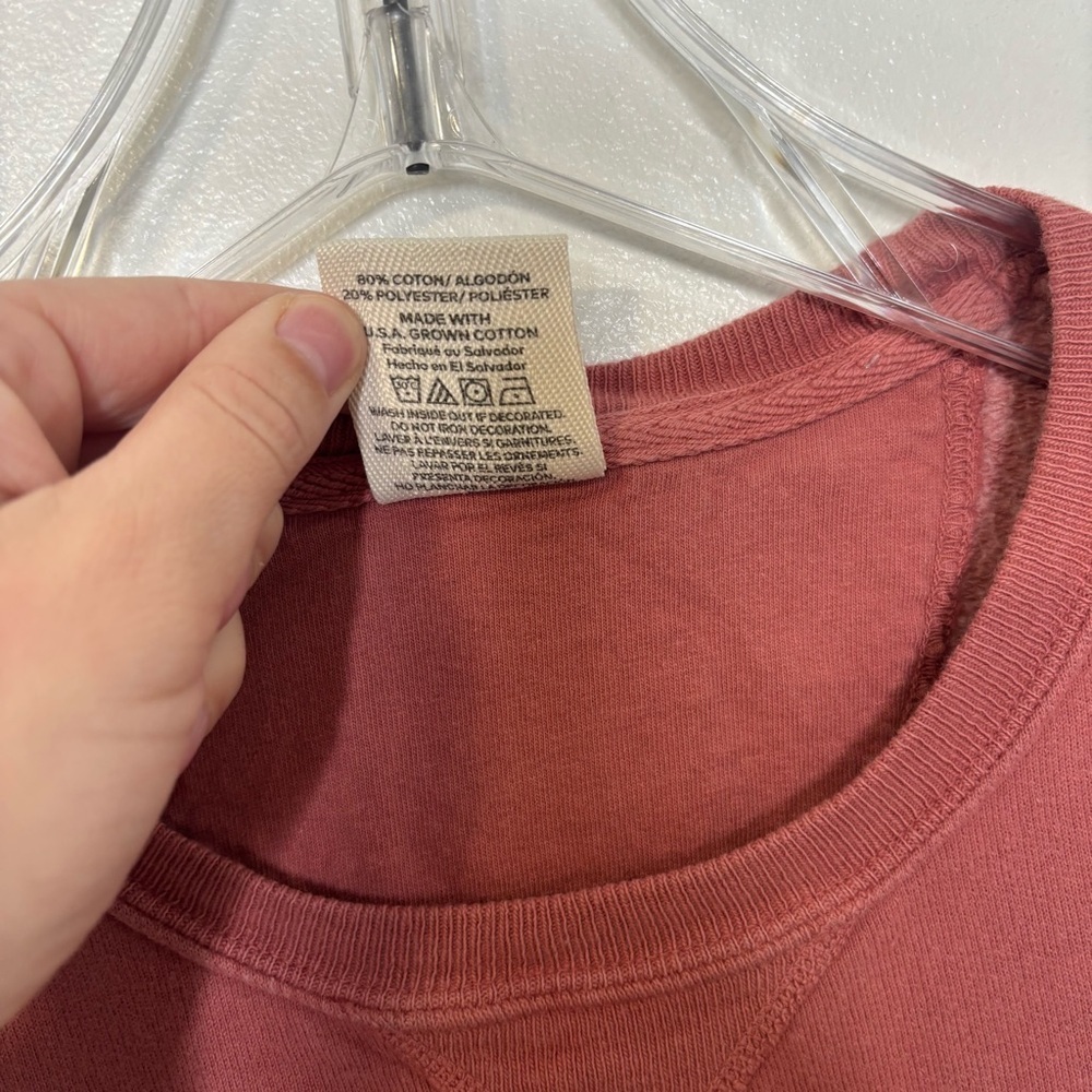 Quiet Storm Surf Shop Crewneck Sweatshirt Men’s Medium Faded Red - Picture 4 of 7